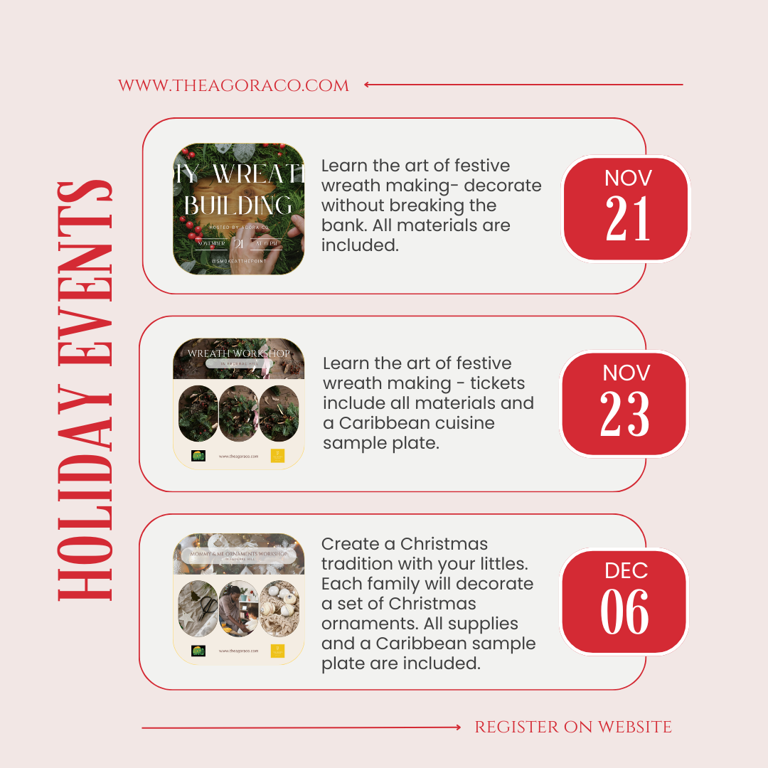 Agorá & Co. 2024 Holiday Events