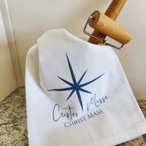 Cristes Messe Tea Towel