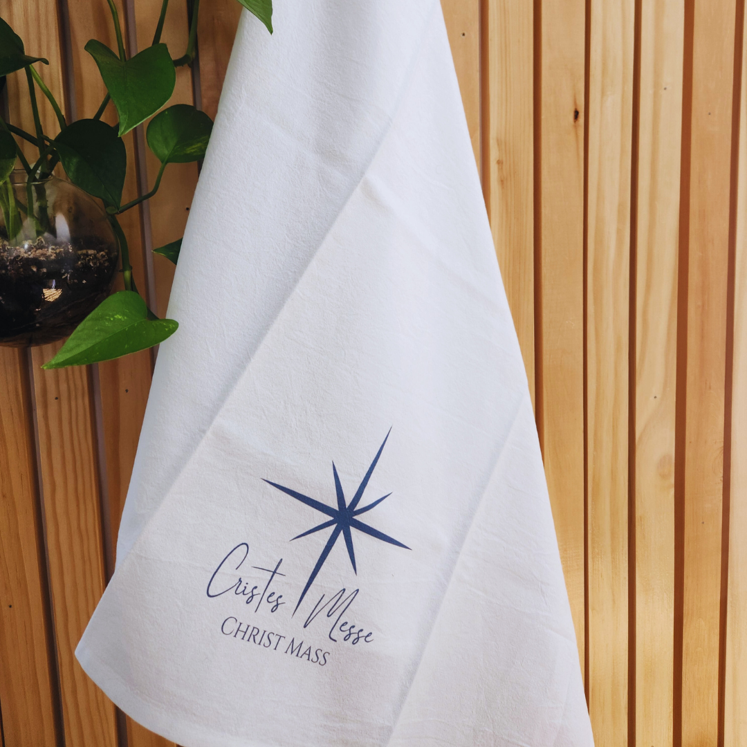 Cristes Messe Tea Towel