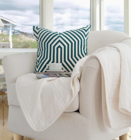 Isadora Matelasse "Beach House" Cotton Throw