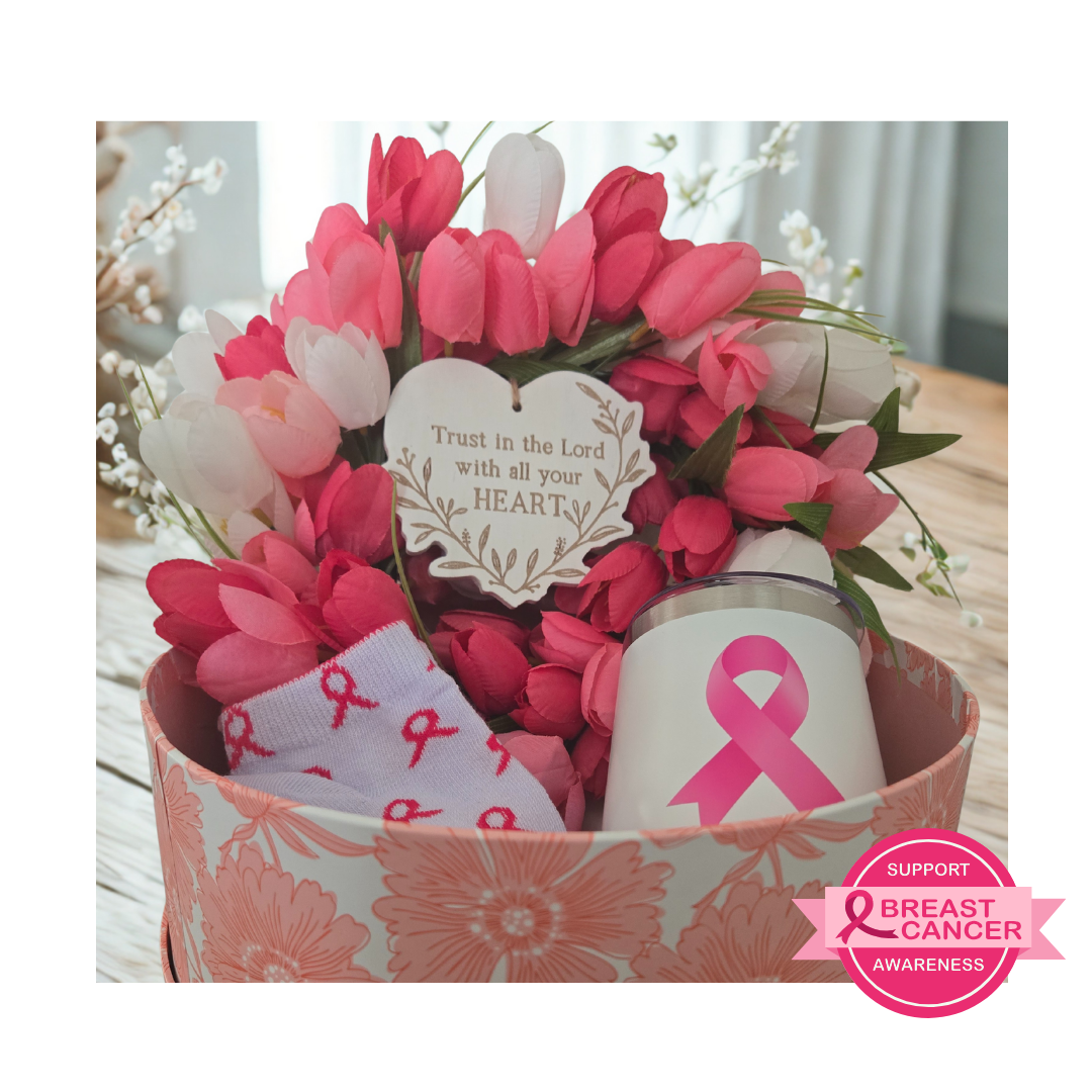 Courage In Bloom | White Heart Wreath