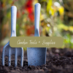 Picture of garden tools in soil