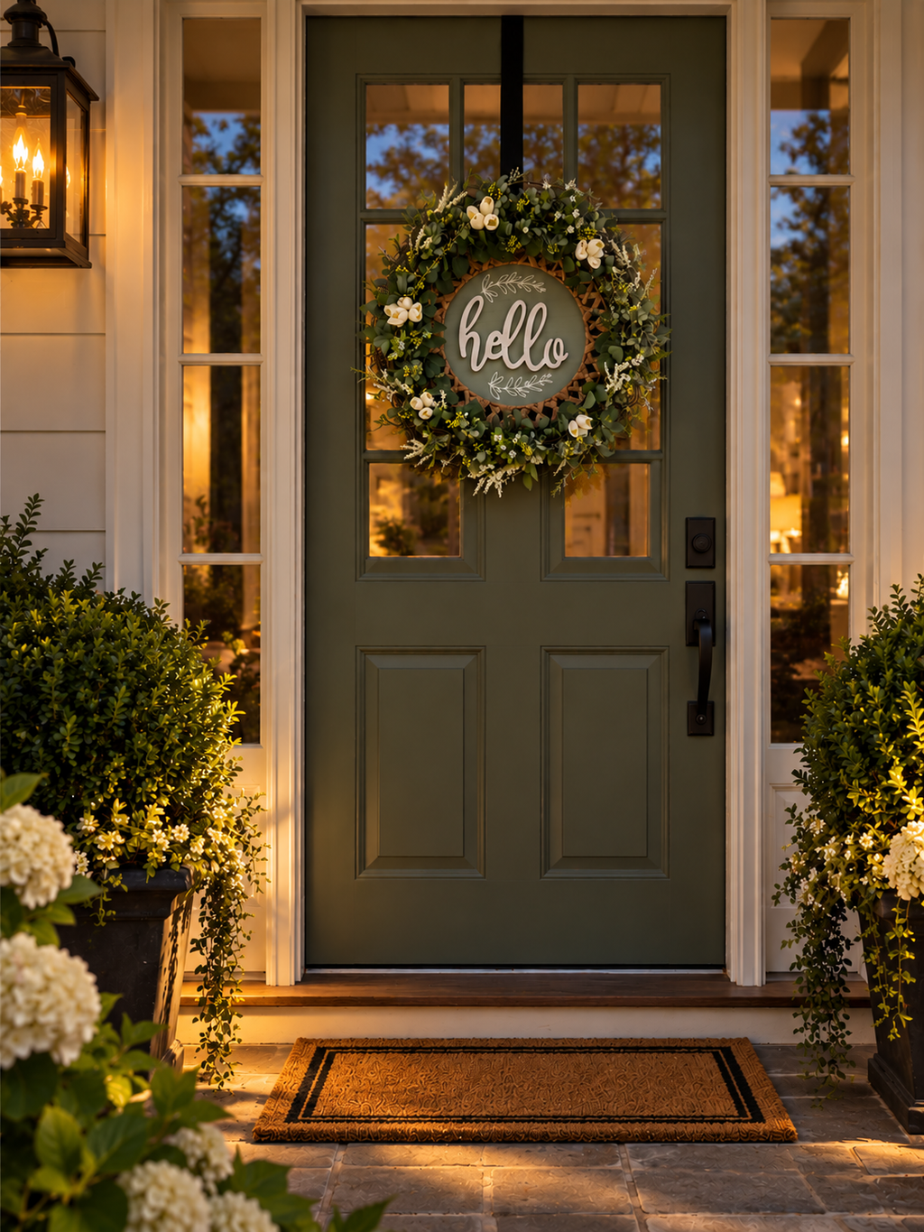 Floral Hello Wreath