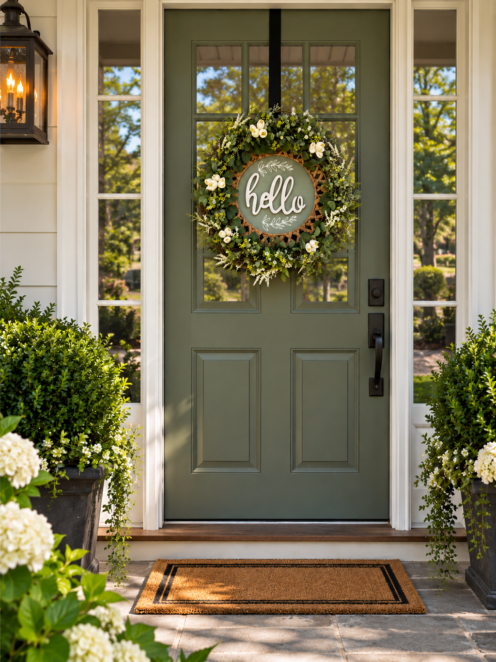 Floral Hello Wreath